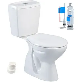 Belvit Stand-WC mit WC-Sitz Weiß