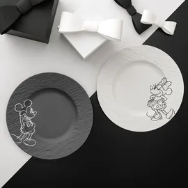Villeroy & Boch Mickey Mouse Dessertteller 2-teilig schwarz/weiß
