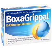 Angelini Pharma Deutschland GmbH BoxaGrippal Erkältungstabletten 200mg/30mg FTA 20 St.