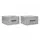 vidaXL Nachtschrank 2 Stk. 35 x 35 x 20 cm Betongrau