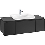 Villeroy & Boch Legato Waschtischunterschrank B68200PD 120x38x50cm, Black Matt Lacquer