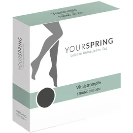 Belsana Strümpfe Yourspring strong blickdicht 280den AD 44/45 2 St.