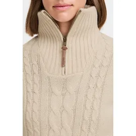 Oxmo Strickpullover Beige M
