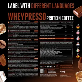 German Elite Nutrition Wheypresso Protein Kaffee 908 g Pulver