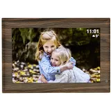 TFA Dostmann FRAMEO App Digitaler WiFi-Bilderrahmen 10.1 Zoll 1280 x 800 Pixel 32GB Holz (dun