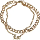 URBAN CLASSICS Zodiac Golden Anklet - Goldfarben