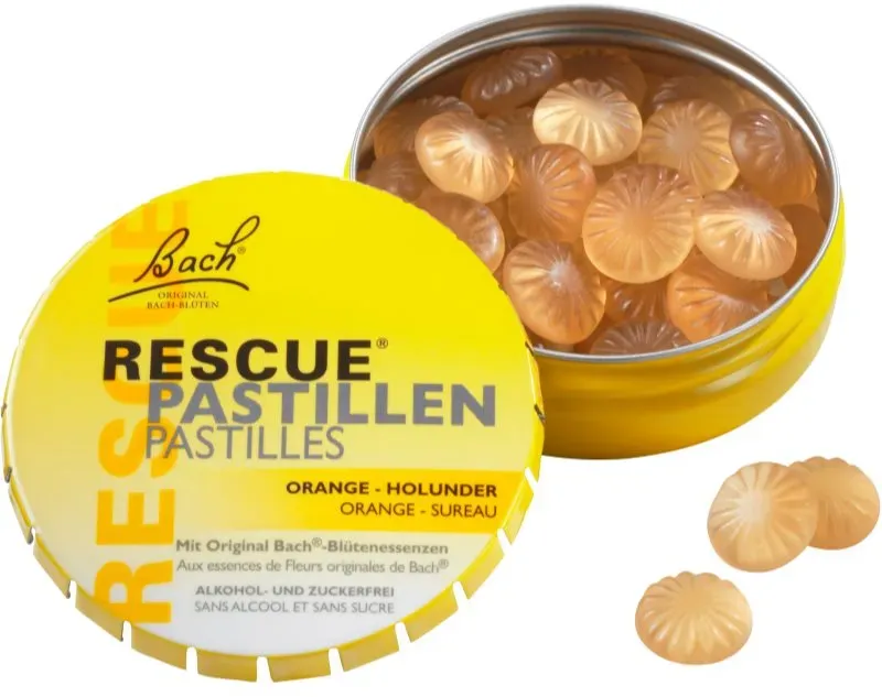 Bach® Flower Remedies RESCUE® Pastiles Pastillen mit Pflanzenextrakten Geschmack Orange 50 g