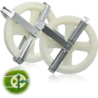 Wäscheleine Riemenscheibe Umlenkrollen Wäscheleinen Umlenkrolle - Seilrolle 12,7cm Rad aus Nylon mit Aluminiumachse Rostschutz Wetterfest für Outdoor Wäsche Trockenschnur, 2er Pack