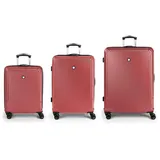 GABOL Vienna Koffer-Set 3-tlg. rot/coral