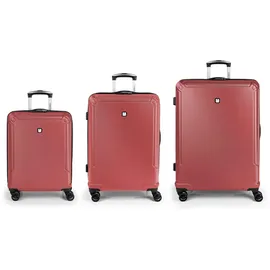 GABOL Vienna Koffer-Set 3-tlg. rot/coral