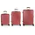 GABOL Vienna Koffer-Set 3-tlg. rot/coral