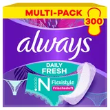 Always Daily Fresh Slim Flexistyle 300 Slipeinlagen (Sparpackung 3x100 Stück), Mit Frischeduft, Ultra-dünn und Passend für Alle Slipformen