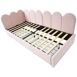 lanki international gmbh Jugendbett Odikalo 90 x 200 cm rosa