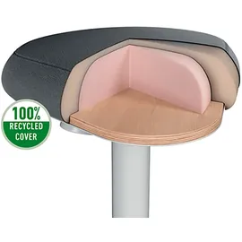 Leitz Sitzhocker Kunststoff 37 x 64 x 37 cm Grau