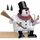 KWO Kantenhocker Schneemann 16 cm bunt