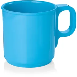 Campingbecher SUMMER - Melamin - H: 7,5cm - D: 7,7cm - 250ml - blau