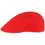 Swing Flatcap Schildmütze Herren - Schirmmütze Schiebermütze Herrencap mit Schirm, Klettverschluss Frühling-Sommer Herbst-Winter - One Size rot - 55-60