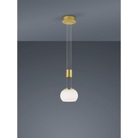 lightling LED Pendelleuchte Harrison, LED fest integriert, warmweiß, dimmbar, höhenverstellbar goldfarben