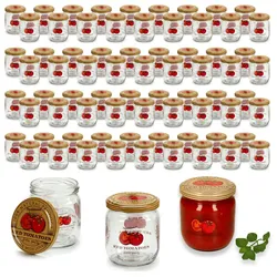 75er Set Tomato Sturzglas 425ml Einmachglas + TO82 Deckel Vorratsgläser einkochen