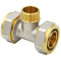 Pipetec Schraubfitting T-Stück 32x3 mm 3/4 Zoll Aussengewinde