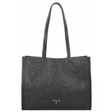 Patrizia Pepe Minimal City Straw Shopper Tasche 38 cm black-black