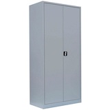 LÜLLMANN Stahlschrank 530350 lichtgrau 92,5 x 50,0 x 195,0 cm, aufgebaut