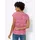 Sieh an! Kurzarm-Shirt in rot-ecru-geringelt | Gr.: 52