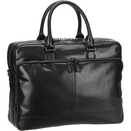 Bugatti Romano Aktentasche Leder 40 cm Laptopfach schwarz