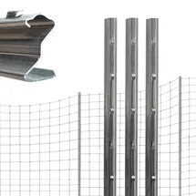 Trutzholm Zaunpfosten 40 x 230 cm Grau/Feuerverzinkt