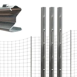 Trutzholm Zaunpfosten 40 x 230 cm Grau/Feuerverzinkt