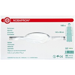 NOBAPRON Schürze Weiß aus PE-Folie