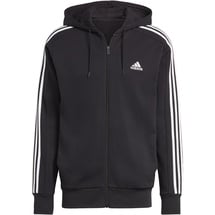 Adidas Essentials French Terry 3-Streifen Kapuzenjacke Black / White XS