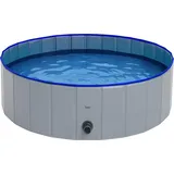 purlov Faltbarer Hundepool 230 l Blau 100x30 cm