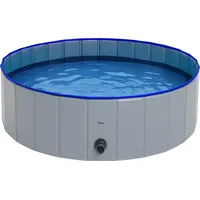 purlov Faltbarer Hundepool 230 l Blau 100x30 cm