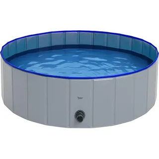 purlov Faltbarer Hundepool 230 l Blau 100x30 cm