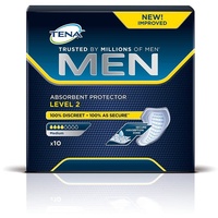 Tena For Men Level 2 Odour Control Incontinence Pads, 10 Pads by Tena