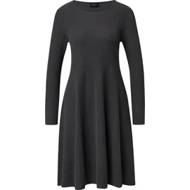 s.Oliver Midikleid Rippstruktur Grau 44