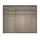 Rauch Schwebetürenschrank SCALE-WOOD 271 x 223 x 68 cm Schwarz