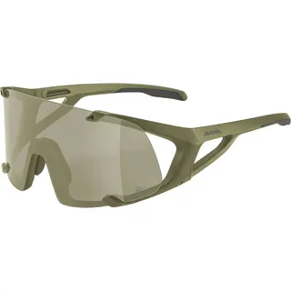 Alpina Hawkeye Q-Lite Sportbrille (Größe One Size, oliv)