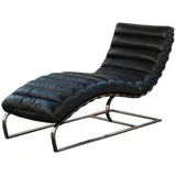 Kawola Relaxliege, Schwarz, Leder, Füllung: Komfortschaum, 61x88x150 cm, Wohnzimmer, Sessel, Relaxliegen