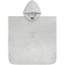 Normani Kinder Baumwoll Badeponcho Manama in Hellgrau | Gr.: 60 x 60 cm