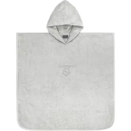 Normani Kinder Baumwoll Badeponcho Manama in Hellgrau | Gr.: 60 x 60 cm