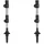 Leki Traveller Alu Stöcke (Größe 90-130cm, schwarz)