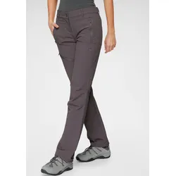 Funktionshose POLARINO, Damen, Gr. 34, N-Gr, grau (dunkelgrau), Obermaterial: 92% Polyamid, 8% Elasthan, sportlich, schmal, Hosen, mit Reißverschlusstaschen