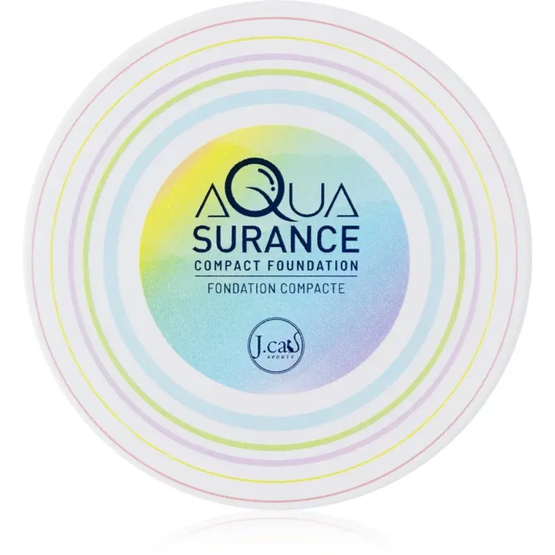 J.Cat Beauty Aquasurance das pudrige Kompakt-Make-up für mittlere bis volle Deckung Farbton 102 Natural 9 g