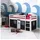 Homestyle4u Hochbett 90 x 200 cm Kiefer massiv weiß Pirat