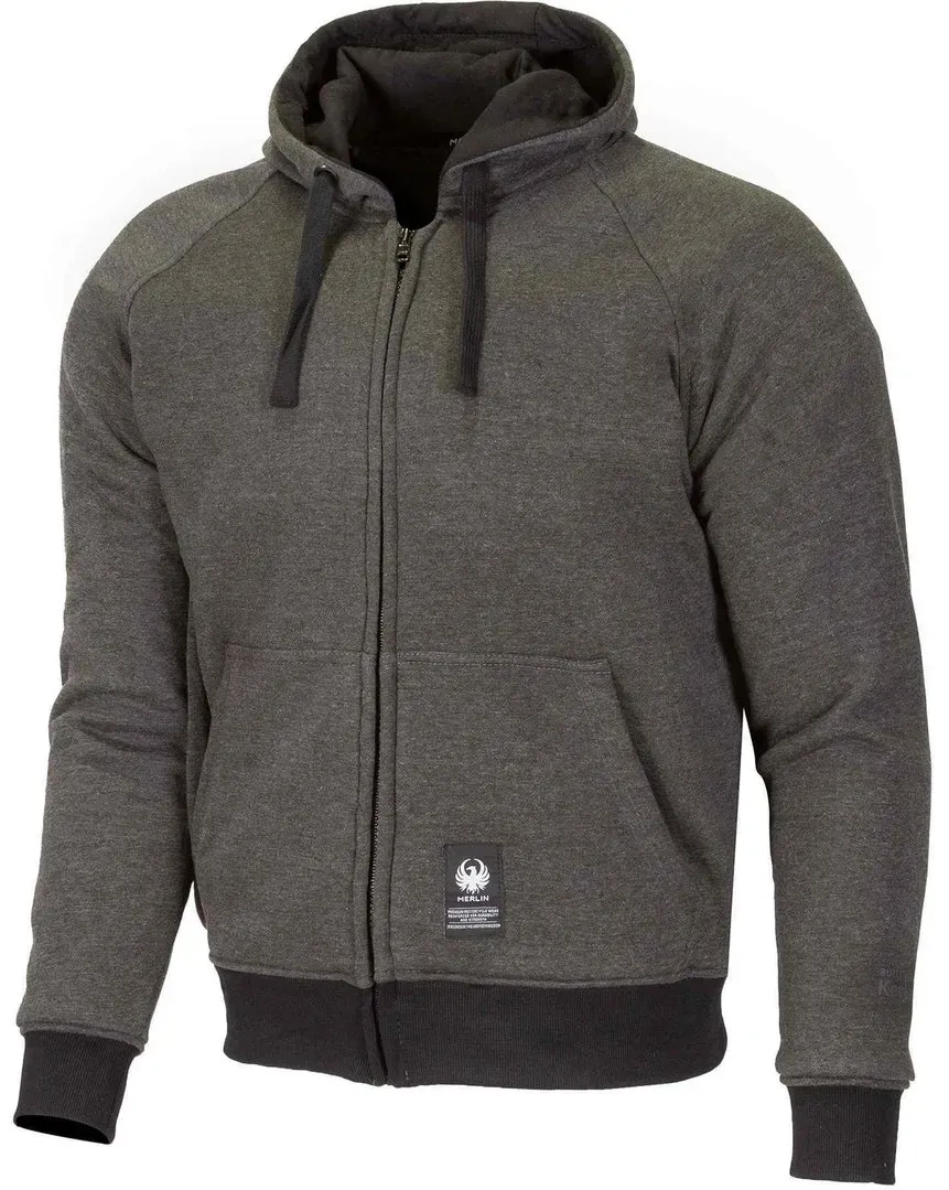 Merlin Hamlin II Motorrad Hoodie, grau, Größe M für Männer