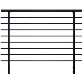 Minka Geländersystem Orion Side 1,5 m Aluminium/ Stahl Schwarz