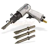 DEMA Druckluft Meißelhammer Abbruchhammer Stemmhammer Schlaghammer Set Meißel+Zubehör
