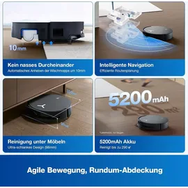 Ecovacs Deebot X8 Omni schwarz
